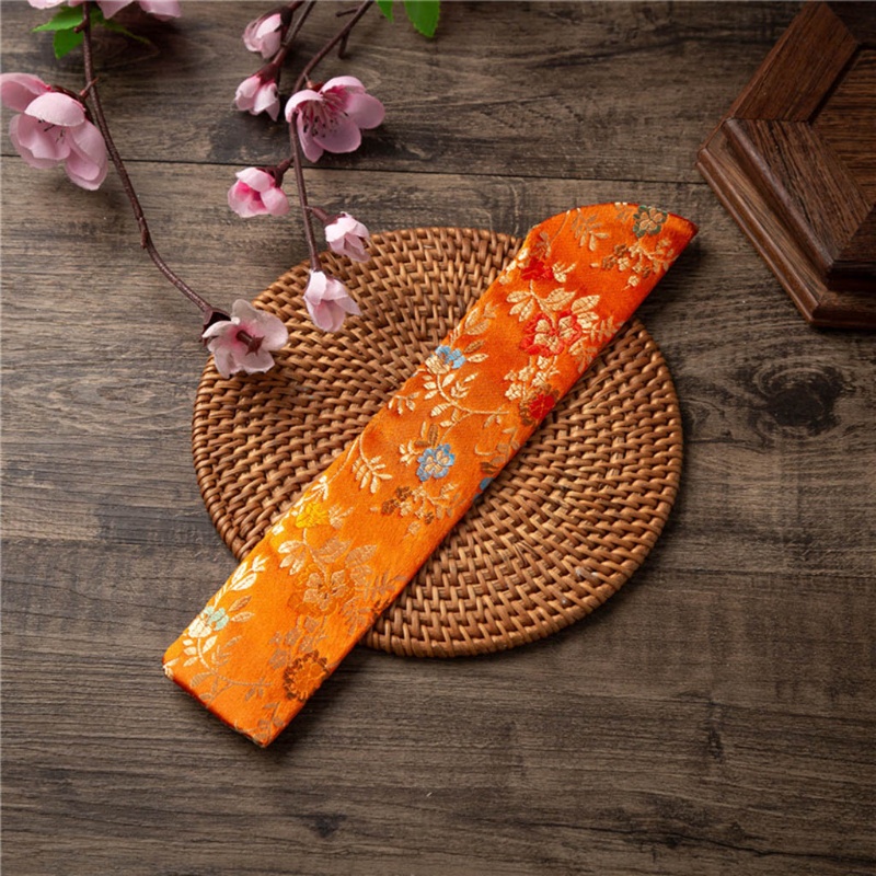 ✿ Vỏ Bọc Quạt Cầm Tay Thêu Hoa Phong Cách Vintage
