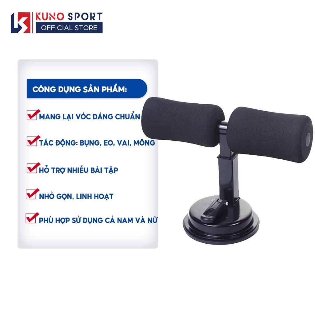 Dụng Cụ Tập Cơ Bụng Gym Yoga KUNO SPORT Dụng Cụ Tập Cơ Bụng Chữ T Đa Năng Nam Nữ Tại Nhà Bám Sàn Nhà Chắc Chắn