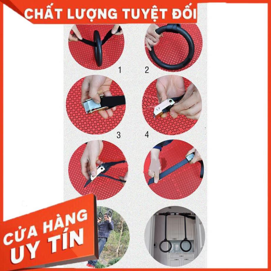 [Free Ship]- Bộ vòng xà tay tập thể dục Ring Dip