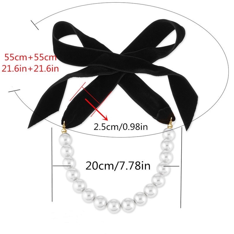 vòng cổ chocker thắt nơ đen quý phái sang trọng