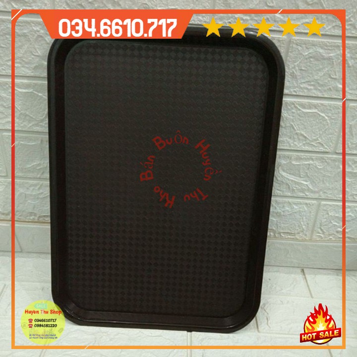 Khay nhựa bưng bê đồ chống trượt - Khay phục vụ nhà hàng 2627 - Màu ngẫu nhiên