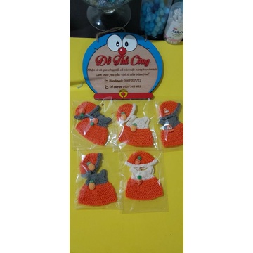 Set mủ và đầm len 5in