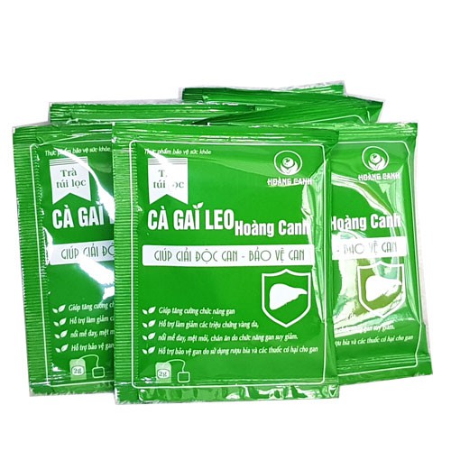 Trà Cà gai leo Hoàng Canh - Hỗ trợ thanh nhiệt, mát gan, giải độc và tăng cường chức năng gan (25 túi lọc)