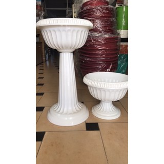 combo 2 chậu ly chân đế cao 80cm giả sứ