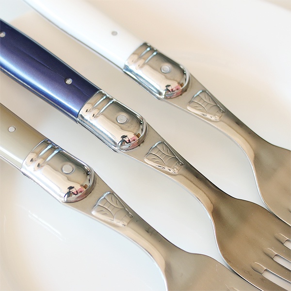 Bộ DAO THÌA DĨA (muỗng, nĩa) inox 304 Pháp Cán nhựa Màu navy | Sa Maison x Jean Dubost