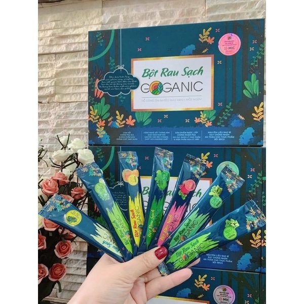 Bột rau sạch Goganic mix 7 vị( nhận phiếu quay số trúng các phần quà giá trị)