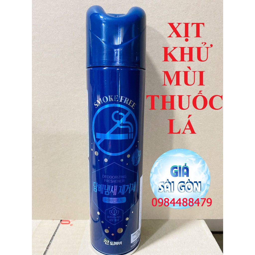 CHAI XỊT KHỬ MÙI THUỐC LÁ Hàn Quốc Sandokaebi 370ml Hương Bạc Hà HPGHD6