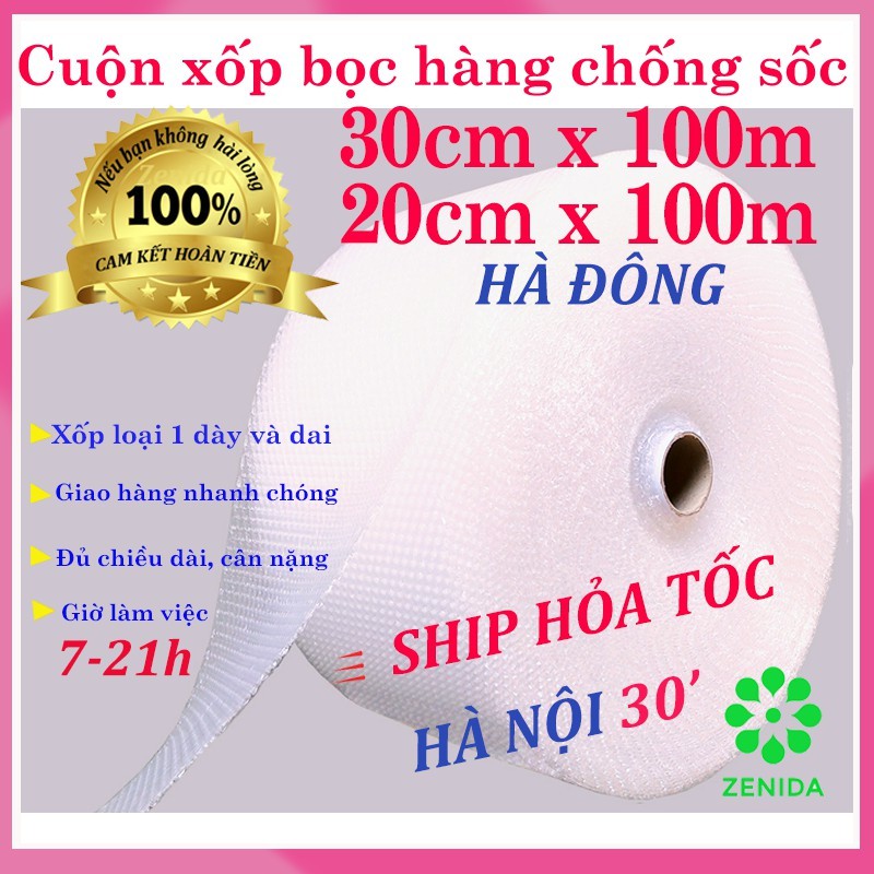 Màng xốp hơi bọc hàng 30cm x 100m, 20cm x 100m- xốp nổ đóng hàng