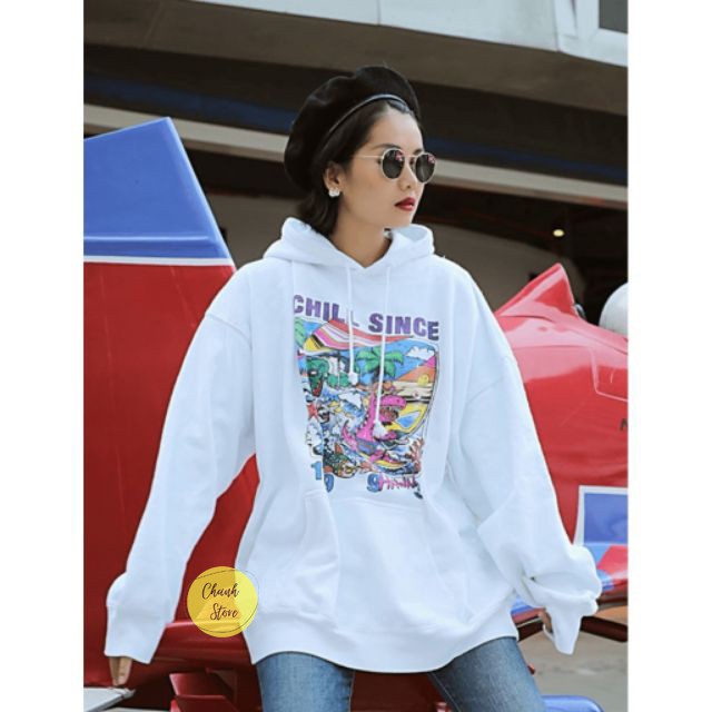 Áo Hoodie Unisex Lisa Trex - Cheap Moment với Lisa BP - Áo Hoodie Unisex Dáng Rộng Nỉ Bông