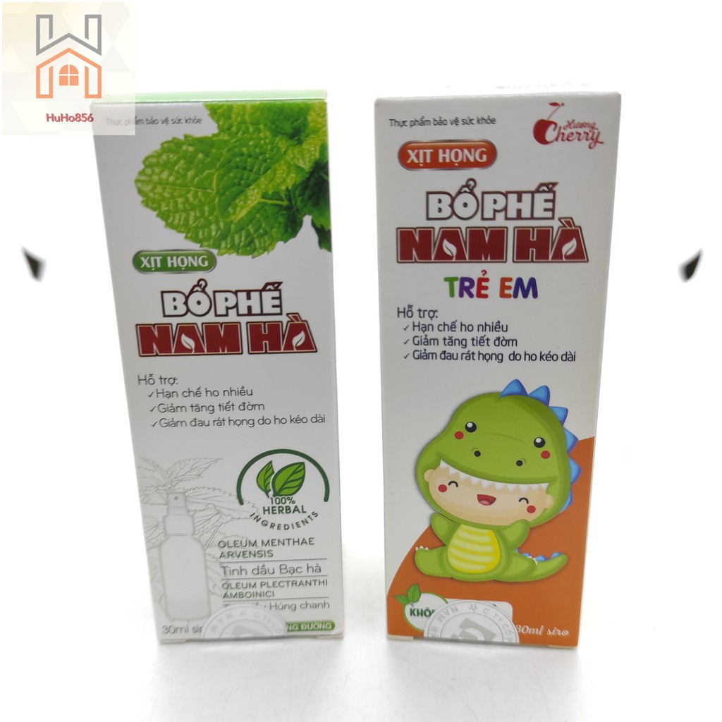 Xịt Họng Bổ Phế Nam Hà Người Lớn &amp; Trẻ em - 30ml