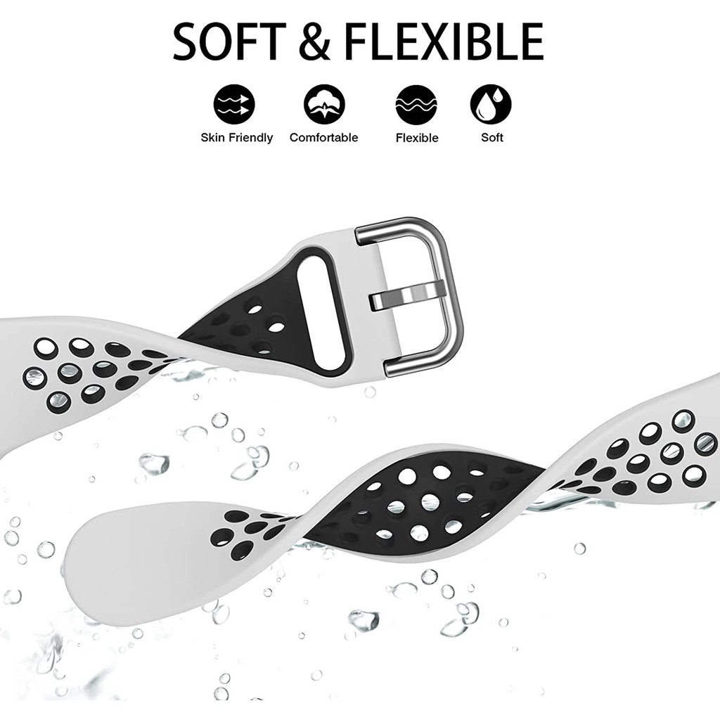 Dây Đeo Thể Thao Bằng Silicone Cho Đồng Hồ Thông Minh Apple Watch Series 8 7 6 5 4 3 2 1 SE Ultra 45mm 44mm 42mm 41mm 40mm 38mm