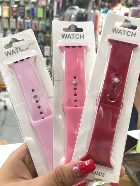 Dây Apple Watch Cao Su Chống Bẩn Siêu Đẹp, Siêu Mềm Sài Được Cho T500