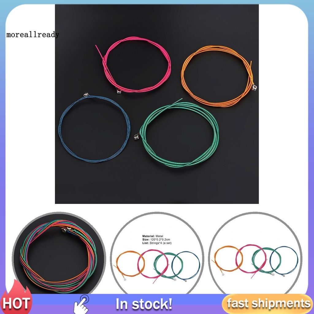 Dây đàn guitar bass bằng kim loại chống rỉ 4 màu