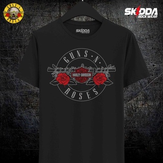 HARLEY DAVIDSON Áo thun đen in hình ban nhạc Rock Davidson 08 Premium NSA