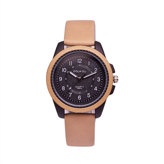 Đồng hồ nữ Doukou chính hãng dây da dẻo dai mặt thiết kế thời trang phong cách | BigBuy360 - bigbuy360.vn
