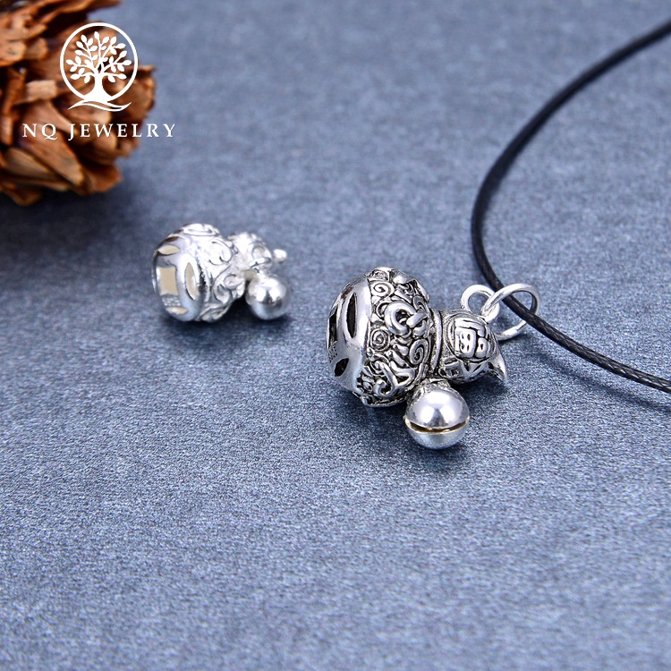 Charm bạc hồ lô treo - NQ Jewelry