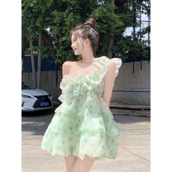 ĐẦM VOAN HOA DÁNG PHỒNG ULZZANG
