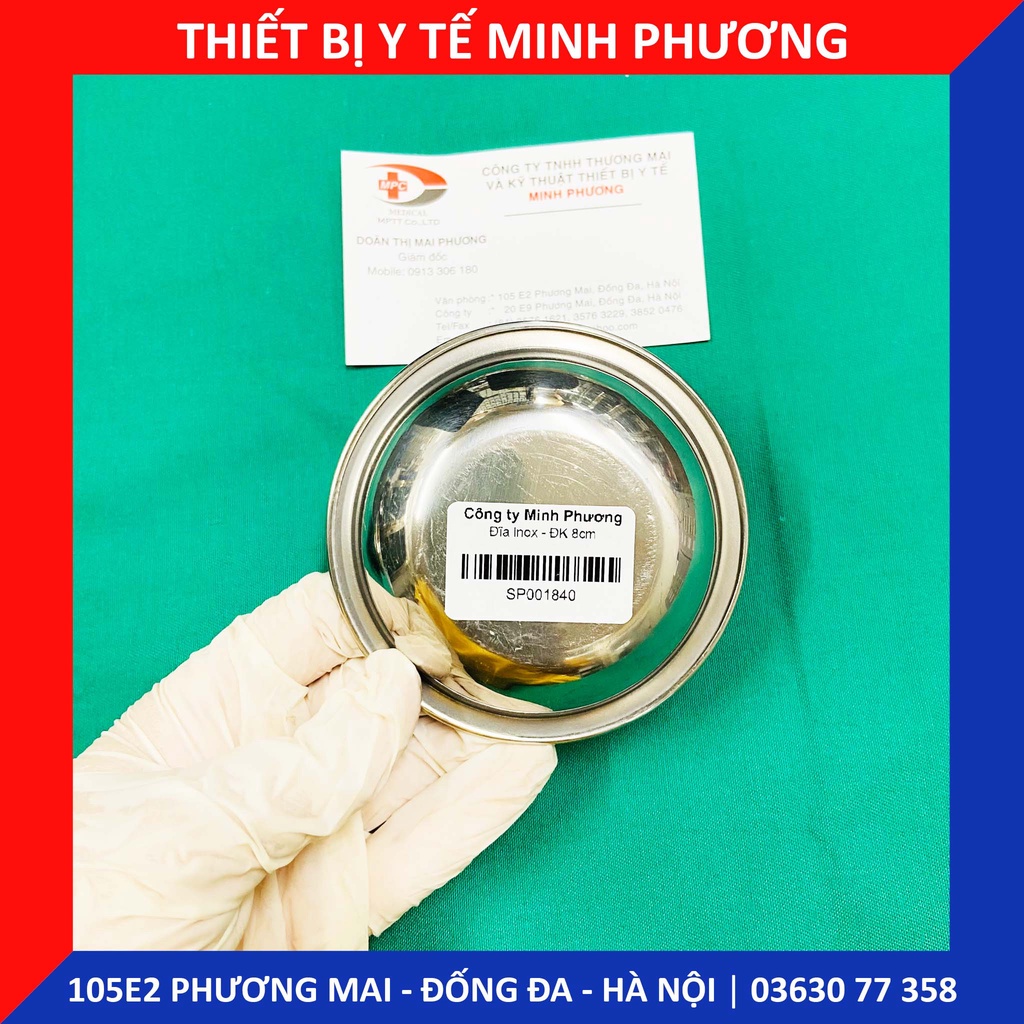 Đĩa inox đường kính 8cm
