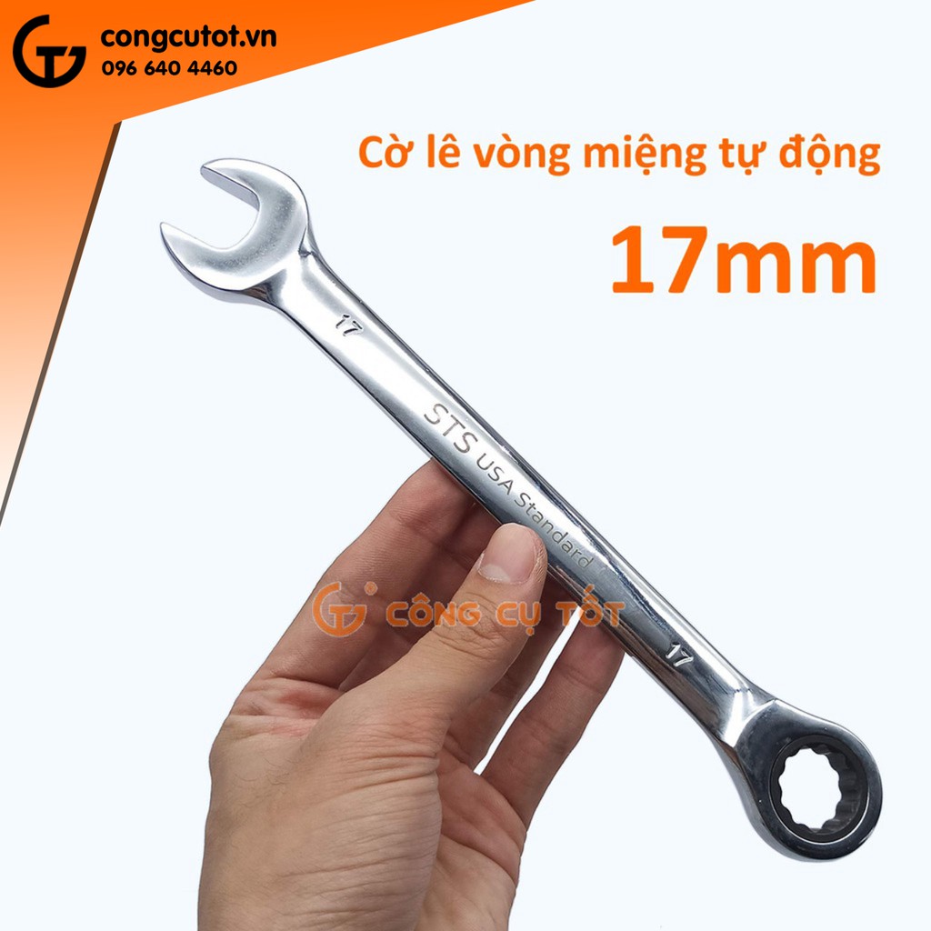 Bộ 5 cờ lê vòng miệng tự động STS số 10,12,13,14,17