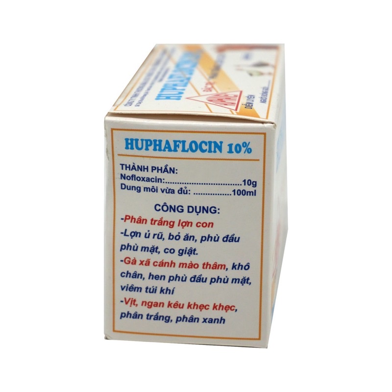 1 lọ HUPHAFLOCIN 10% dùng cho lợn gà vịt ngan ngỗng