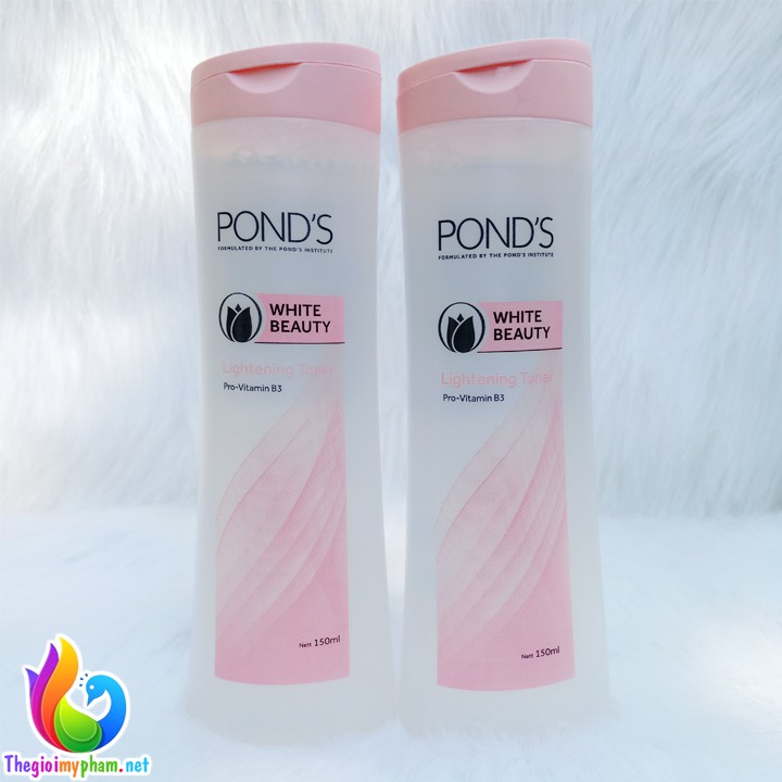 Combo Nước Hoa Hồng Làm Trắng Da Pond's White Beauty 150ml + 1 Cây Bông Tẩy Trang Ipek