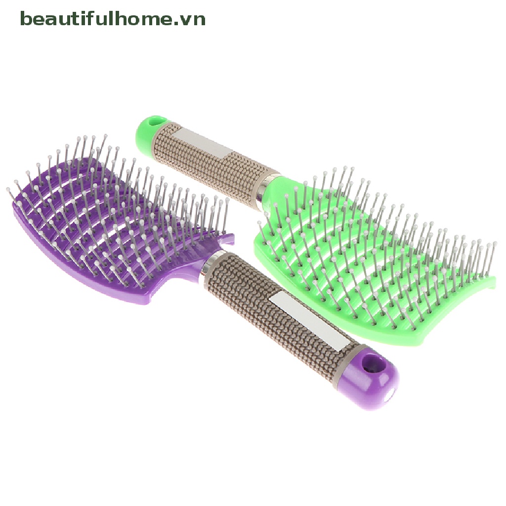 Lược Chải Tóc Răng Cong Mát Xa Da Đầu Chuyên Nghiệp