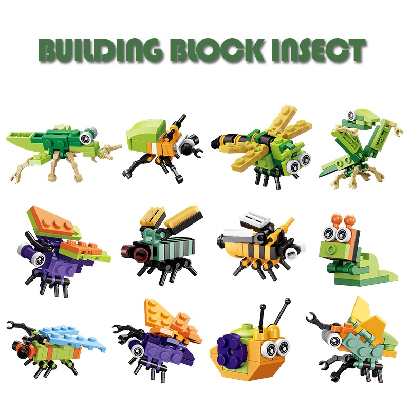 Bộ Đồ Chơi Xếp Hình Động Vật Phong Cách Trung Hoa Dành Cho Trẻ Em/12ni1/Vi1