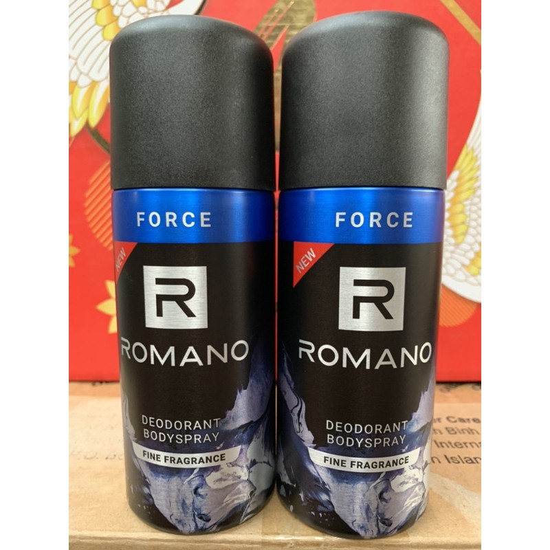 Xịt Toàn Thân Romano Force 150ml (Xanh Dương)