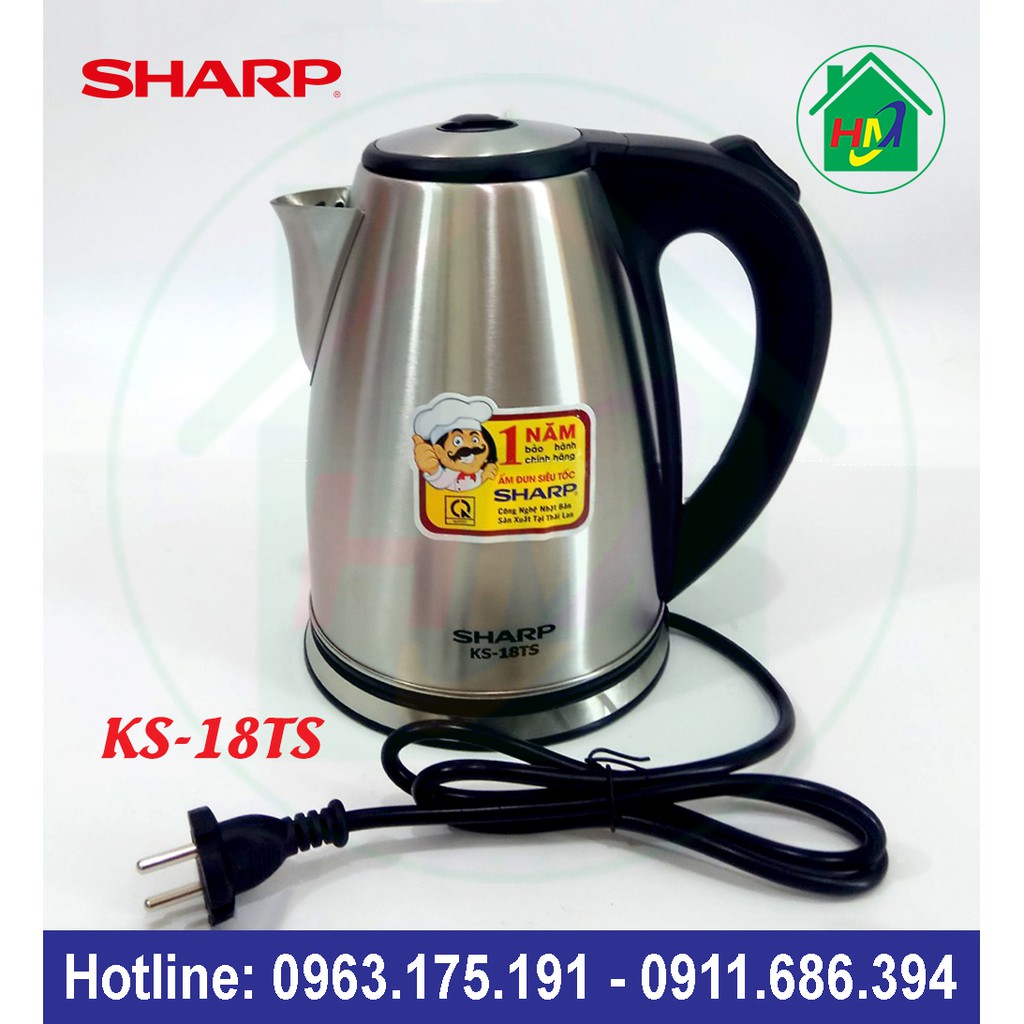 Ấm Siêu Tốc Sharp Thái Lan KS-18TS