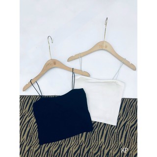 Áo 2 dây bún có đệm, Áo hai dây sợi nhỏ dáng croptop