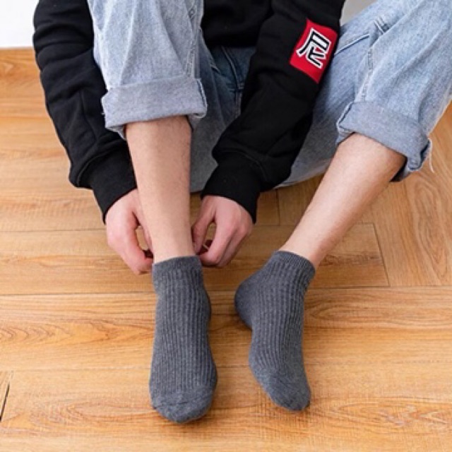 Tất Nam Cotton Cổ Ngắn Thời Trang Công Sở ( T040 ) Hàng Loại Đẹp.