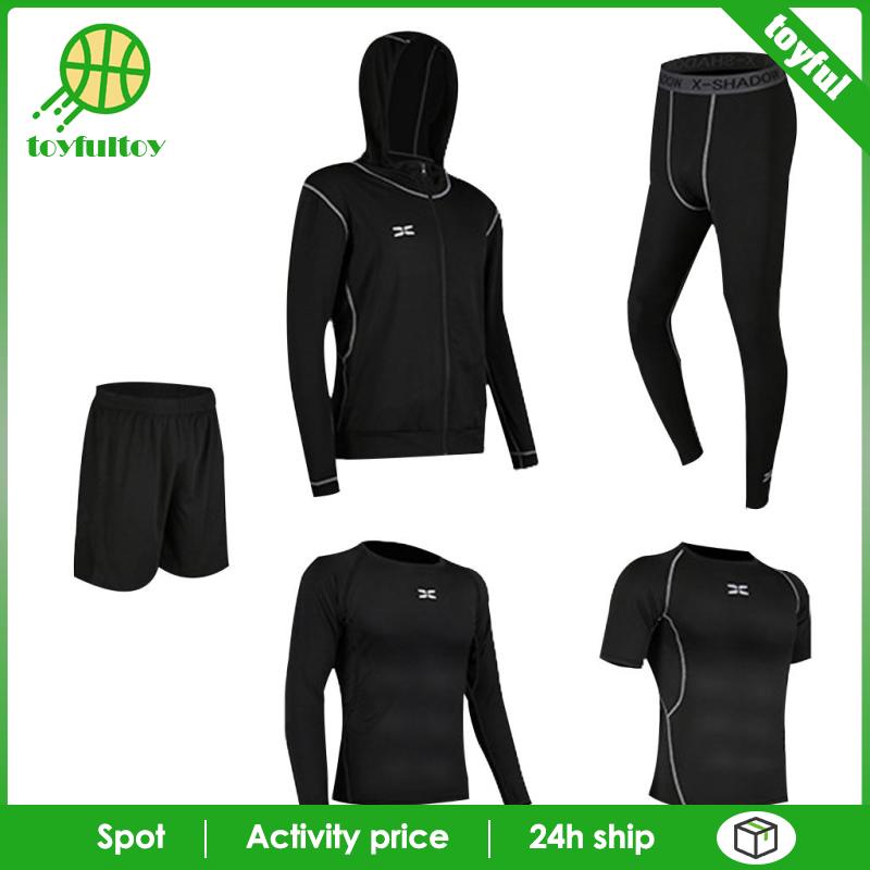 Set 5 Quần Thể Thao Màu Đen Size M Thời Trang Cho Nam