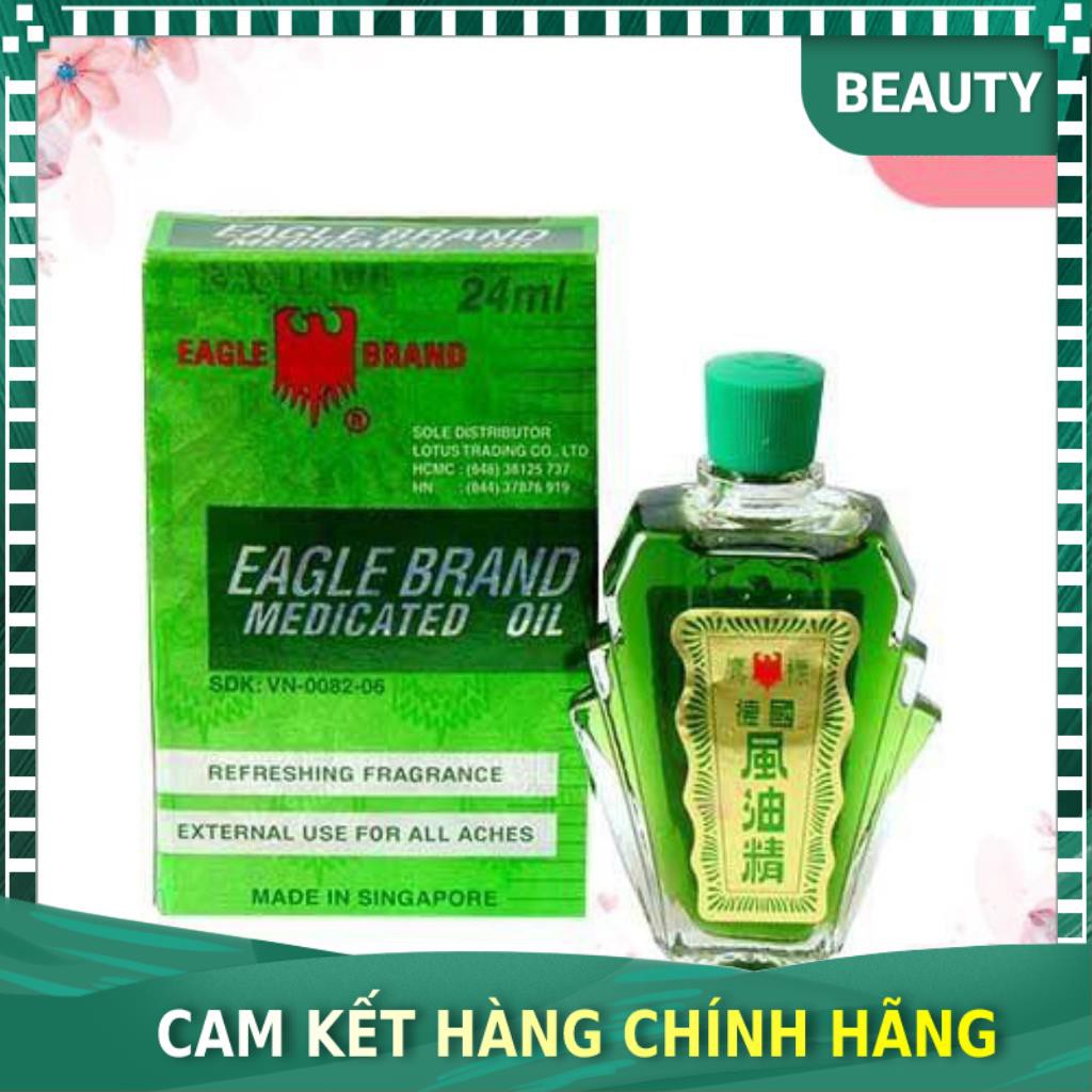 [Chính hãng 100%] Dầu xanh con ó SINGAPORE 2 nắp