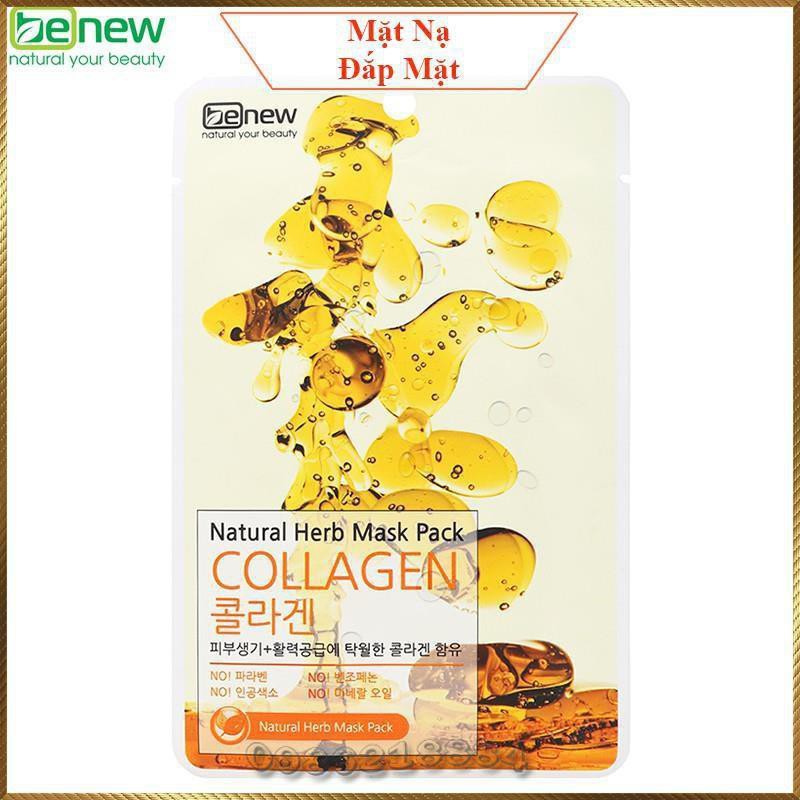 Mặt nạ Collagen Benew Natural Herb Mask Pack Collagen giảm nám tàn nhang giảm sạm da