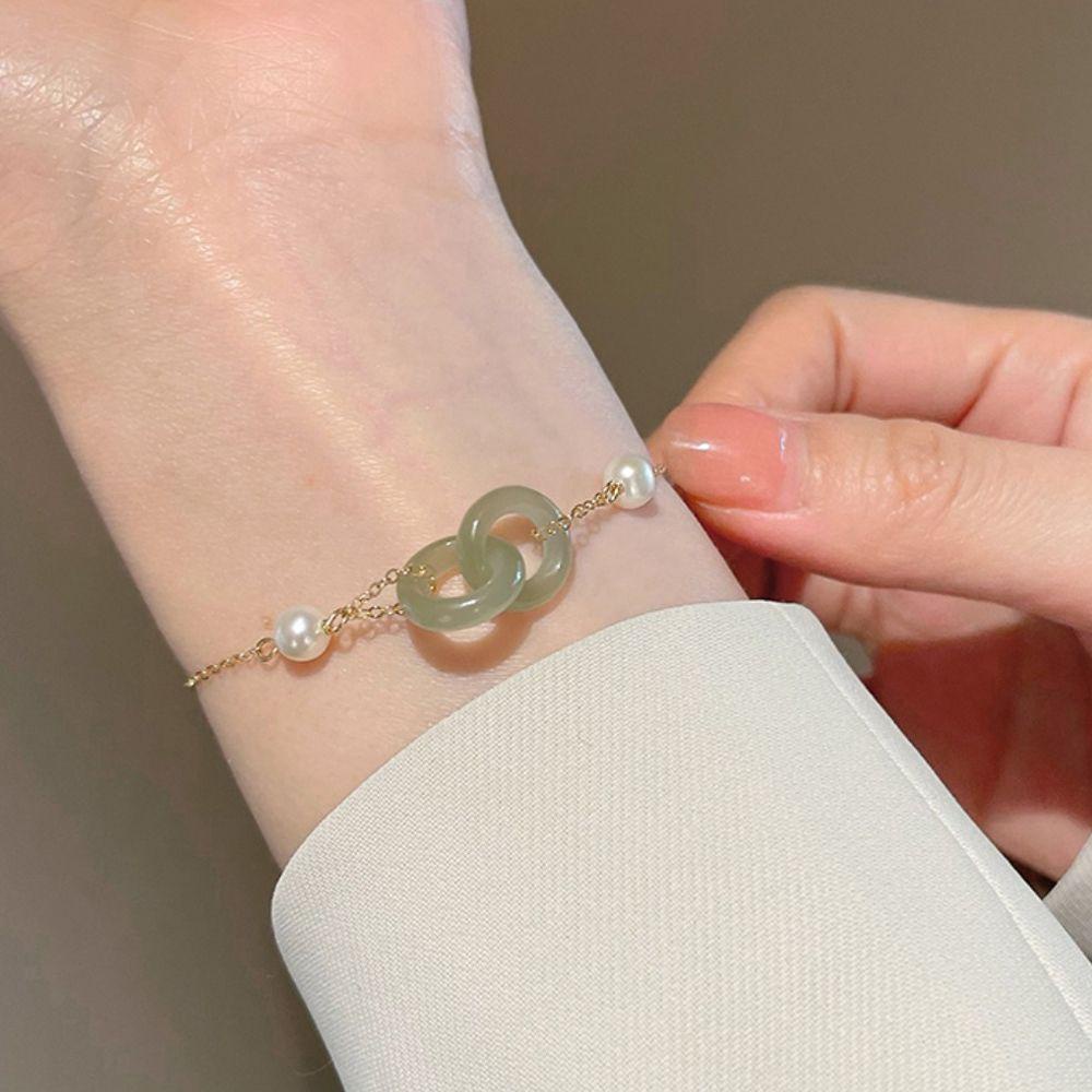 Vòng cổ/vòng đeo tay ngọc trai nhân tạo sang trọng thanh lịch cho nữ