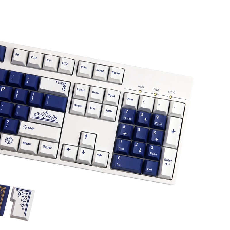 Keycaps GMK lazurite, 144 phím keycaps Cherry Profile DYE-SUB Cá nhân hóa GMK Keycaps cho bàn phím cơ