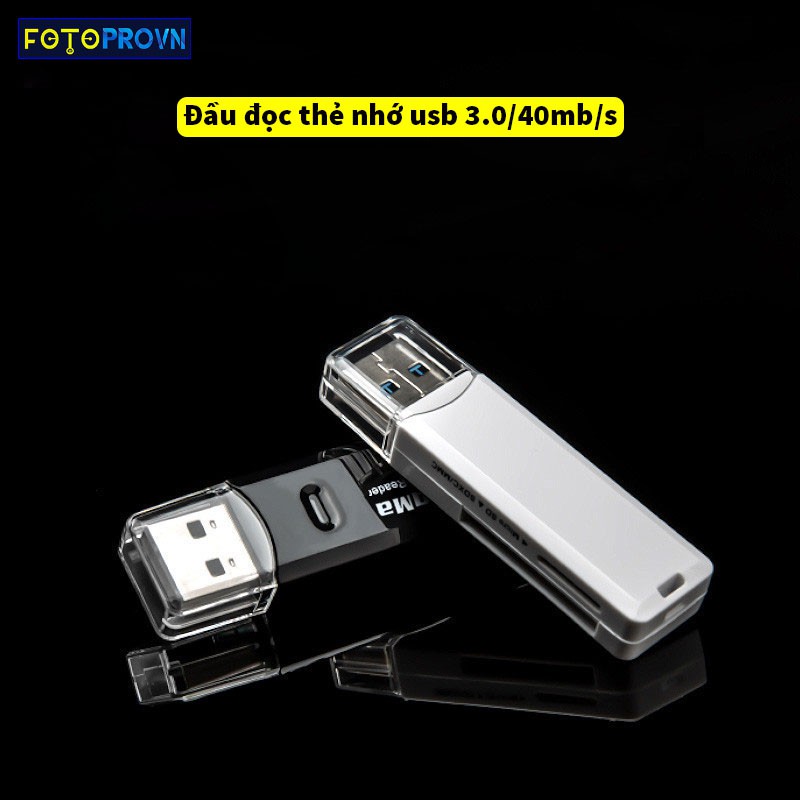 Đầu đọc thẻ nhớ 2 trong 1 tốc độ cao dùng cho thẻ Micro SD và thẻ SDXC/MMC đầu đọc usb 3.0 hàng chính hãng KingMa