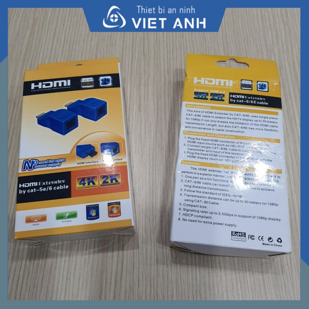 Bộ HDMI to lan 30m. HDMI kéo dài 30m