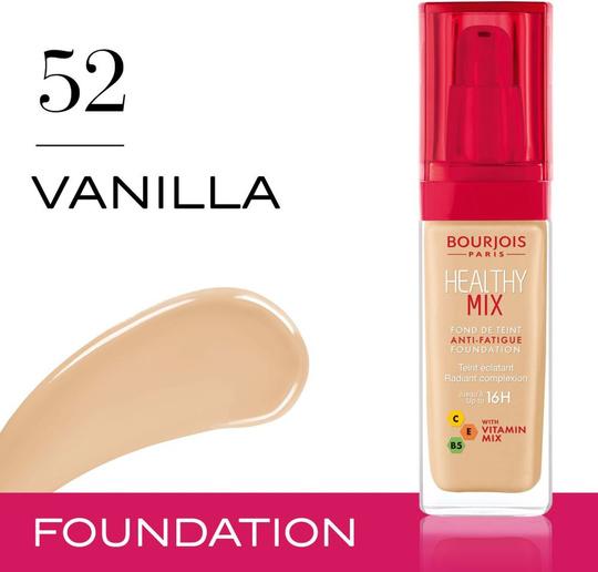 Kem nền che khuyết điểm  Bourjois Healthy Mix Anti Fatigue Foundation dành cho da dầu