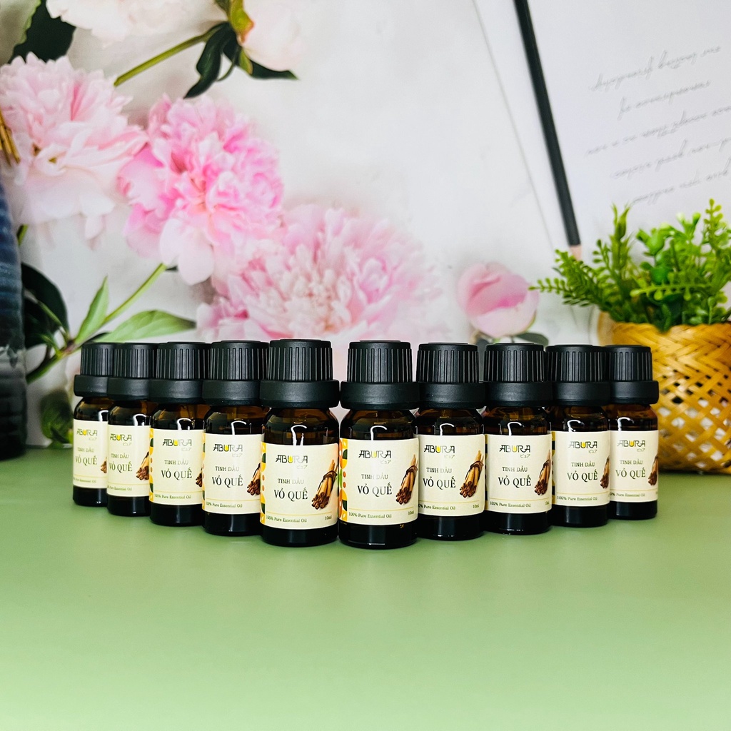 Tinh dầu Vỏ Quế nguyên chất cinnamon ABURA 10ml  tinh dầu Quế khử mùi vệ sinh nhà bếp xua đuổi côn trùng