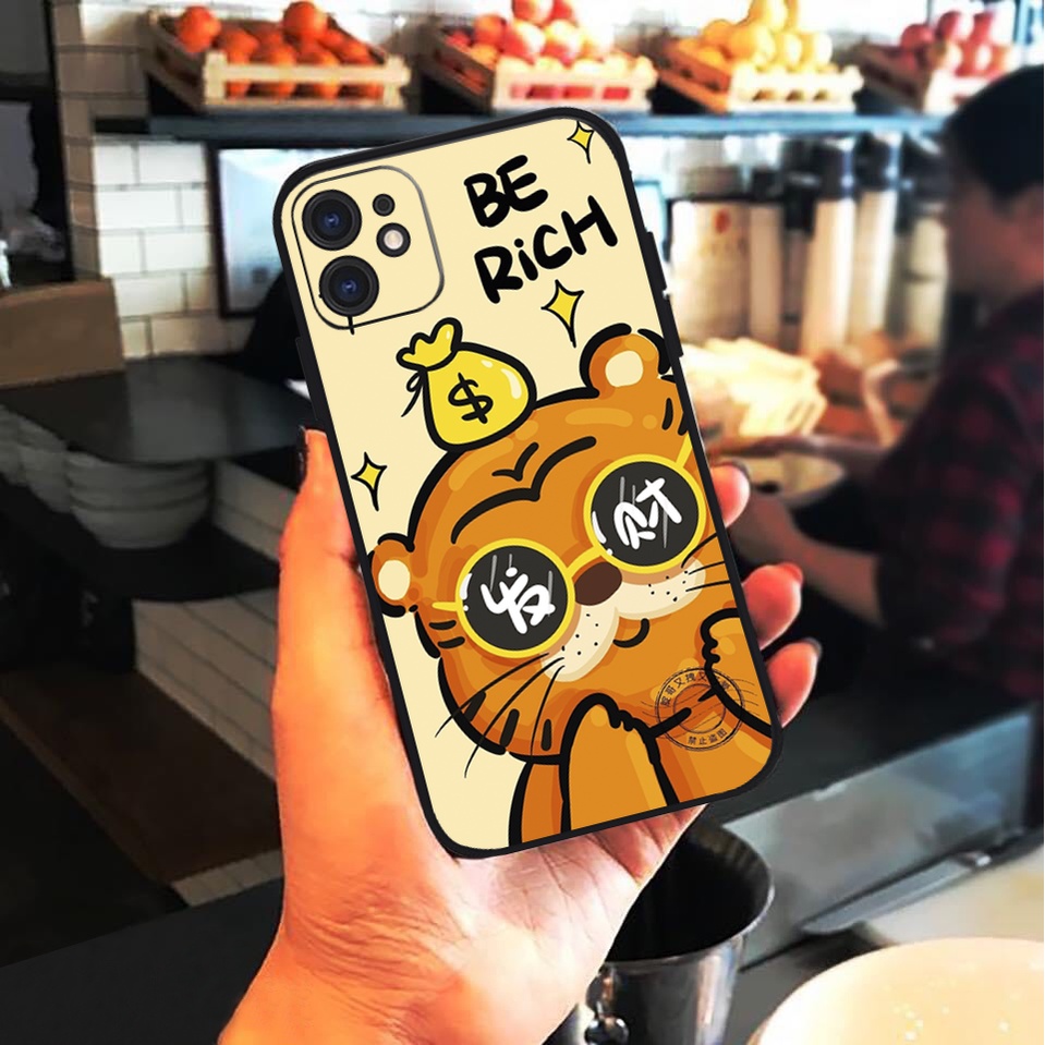Vỏ ốp iPhone Silicon viền vuông Tiger 195-196 cho iPhone 6pl/6s/6spl/7/7pl/8/8pl/x/xs/11/12/13/14/pro/max - Chinchincase