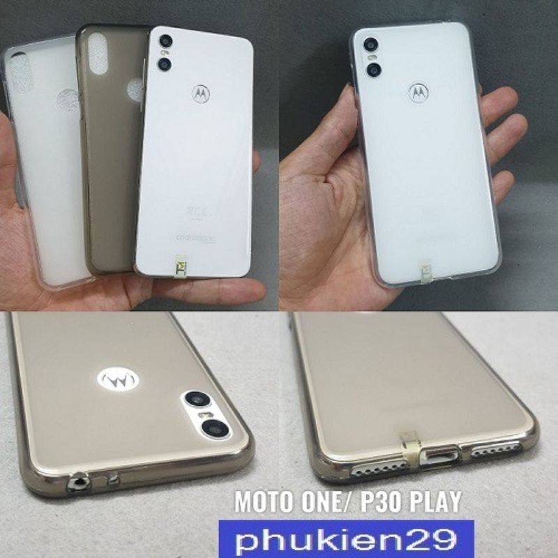 [Motorola P30 Play/ Moto One] Ốp lưng silicon dẻo nhám cao cấp