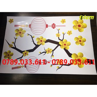 Decal trang trí Tết 2021