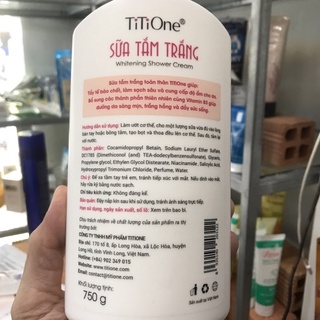 Sữa tắm trắng Titione 750g