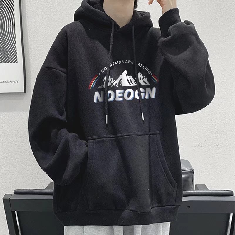 Áo hoodie 5 màu sắc tùy chọn phong cách Hàn Quốc hip hop size M-8XL thời trang dành cho nam