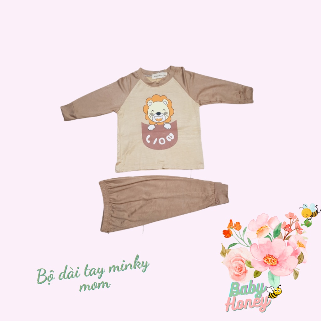 Bộ quần áo thu đông Minky Mom họa tiết đáng yêu cho bé