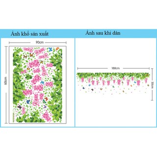 Decal dán tường Hoa ti gôn