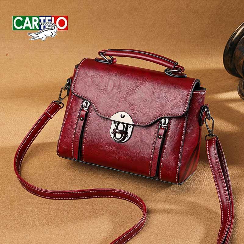 Túi Xách Da Cá Sấu Thật Dáng Vuông Nhỏ Phong Cách Retro Hàn Quốc Hợp Thời Trang Cho Nữ & *