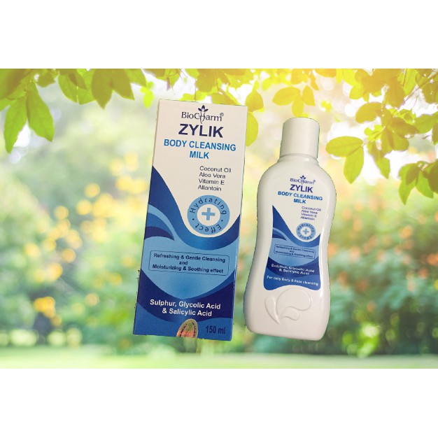 Sữa tắm hỗ trợ giảm trứng cá - Biocham Zylik Body Cleansing Milk