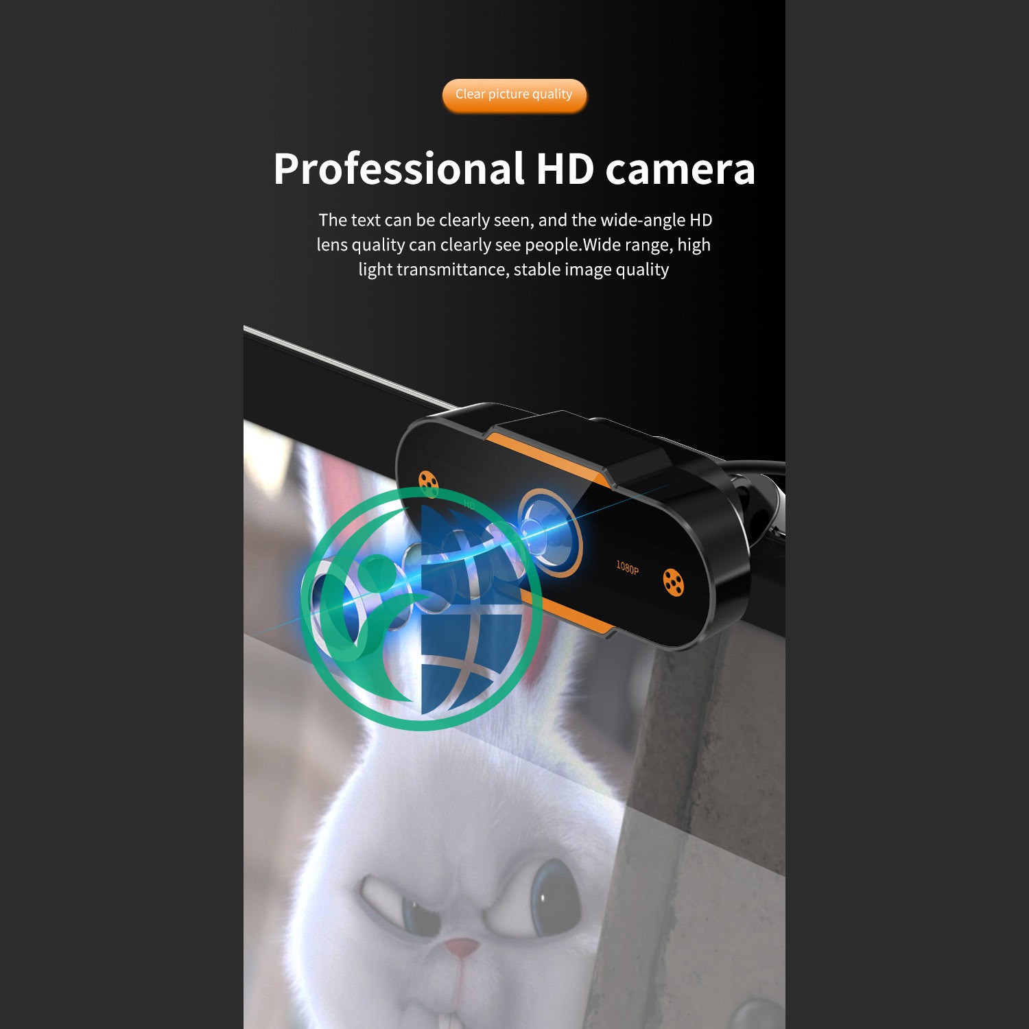 Webcam Hd 60fps Cho Máy Tính 1080p Logitech - Auto Zoom @ My